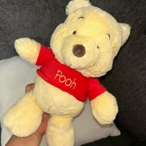 Disney Winnie the Pooh Stuffed Animal - Red and Cream